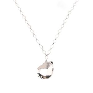 Vintage Mirror Pendant Long Diamond-Shaped Chain Waist Chain for Sweater & Crossbody Necklaces - Y2K Style Jewelry