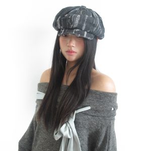 Vintage Octagonal Hat for Women - Wasteland Wandering Style, Casual Versatile Design for Autumn 2025