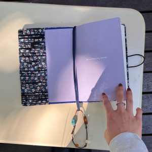 Walnut Diary Fabric Notebook - Simple Daily Blank Journal for Writing, Planning, and Organizing