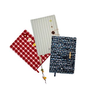 Walnut Diary Fabric Notebook - Simple Daily Blank Journal for Writing, Planning, and Organizing