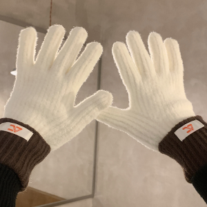 Warm Split-Finger Cycling Gloves for Students - Trendy Winter Fashion, Cold-Resistant Design, Perfect for Couples