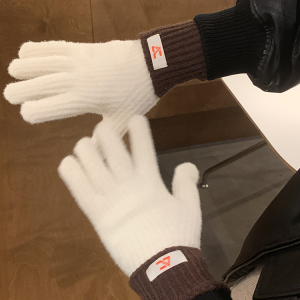 Warm Split-Finger Cycling Gloves for Students - Trendy Winter Fashion, Cold-Resistant Design, Perfect for Couples
