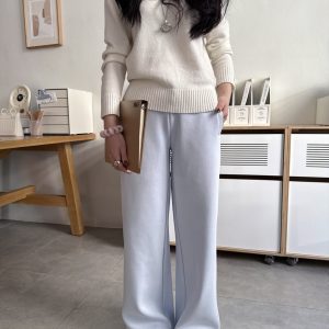 Warm Winter Fleece Sweatpants - 460g Thick, Comfortable Fit for Cozy Days, Essential Basic for Cold Weather Fashion