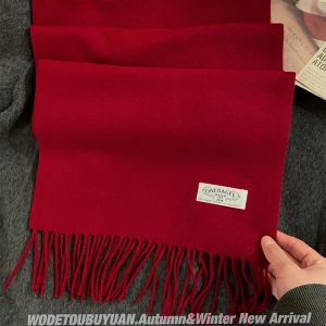 Warm Yellow Wool Scarf for Women - Thick Versatile Winter Accessory, All-Australia Design, Perfect for Couples and Students
