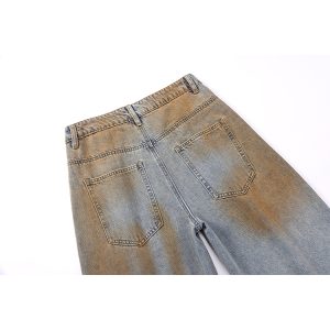 Wasteland Dirty Cowboy Shorts - Loose Trendy American Retro Street Style Summer Capris for Casual Wear