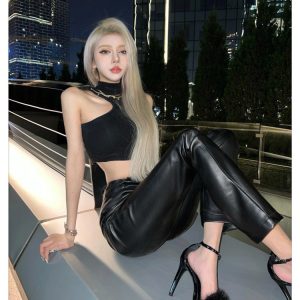 White Square-Toed High-Heeled Sandals for Women with Mink Fur Strap - Elegant Chic 2023 Style, Perfect for Y2K and Fashion-Forward Looks