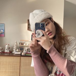 Wide-Brimmed Face-Slimming Wool Hat - Sweet Bean Bowl Hat, Korean Style Fashion Accessory for Cozy Looks