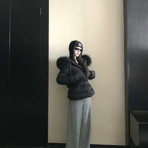 Wide-Leg Drawstring Casual Pants for Women - Minimalist Floor-Length Draped Sweatpants - Winter 370G Comfort Style