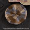 Women's British Style Wool Beret - Octagonal Brushed Hat for Autumn Winter 2024, Versatile Fashion Accessory