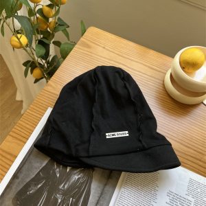 Women's Japanese Lazy Style Warm Knitted Double-Layer Pile Hat for Autumn Winter - Face-Slimming Cold Weather Accessory