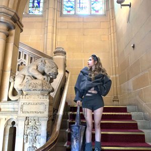 Women's Lazy Loose Hoodie Set with Sweet Tea Design and Hip-Hugging Shorts - Cozy Two-Piece Winter Outfit, Y2K Style