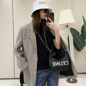 Women's Retro Plaid Suit Jacket - European Style, Lapel Design, Autumn Fashion, Classic British Temperament