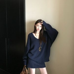 Women's Retro Twisted Knit Short Skirt - Comfortable Soft Half Skirt for Spring and Winter Fashion