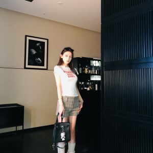 Women's Slim Fit Casual American Plaid Woolen Shorts - Trendy 90s Style Long Leg Hot Pants