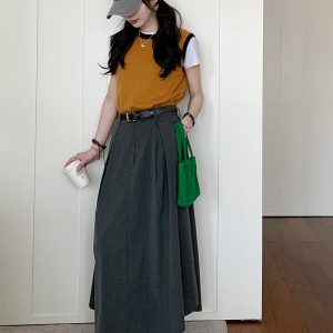 Women's Spring 2023 Raccoon Knit Vest - Round Neck Pullover Cardigan Sweater, Cozy Layering Essential for Effortless Style