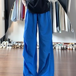 Women's Summer Quick-Dry Loose Straight-Leg Ice Silk Wide-Leg Casual Sports Pants - 2025 New Style