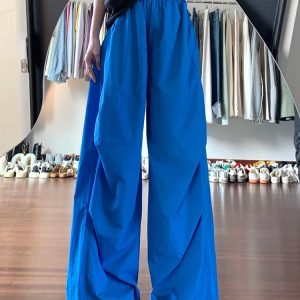Women's Summer Quick-Dry Loose Straight-Leg Ice Silk Wide-Leg Casual Sports Pants - 2025 New Style