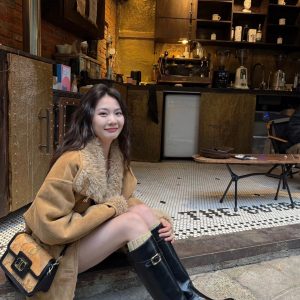 Women's Two-Sided Fur-Lined Motorcycle Coat, Winter 2024 Trend, Loose Fit Thick Lamb Wool Jacket