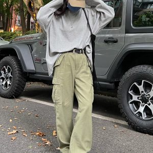 Women's Waffle Long Sleeve Sun Protection T-Shirt - Casual Loose Gray Top for Autumn 2022, Perfect for Everyday Wear