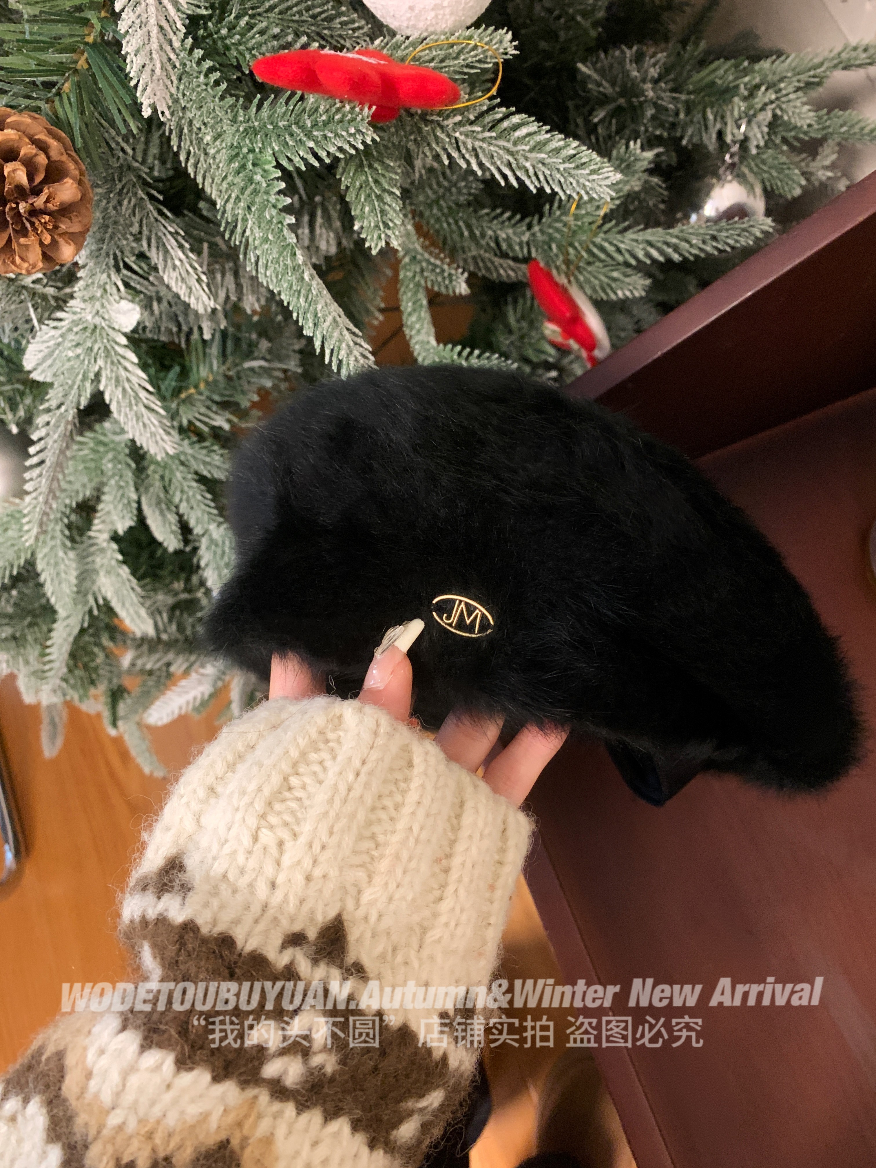 Wool Beret for Women - Autumn Winter Style, Large Head Circumference, Painter's Hat, Face-Slimming Trendy Design