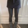 Woolen Bodycon A-Line Half Skirt for Women, Winter Fashion, Slim Fit Short Skirt, Sexy 90s Style, Trendy Winter Outfit