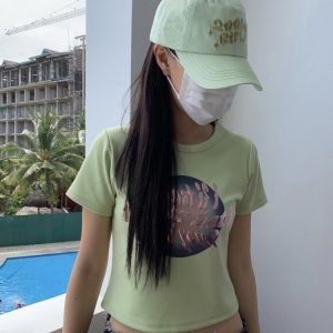 Y2K Embroidered Soft Top Duckbill Baseball Cap for Girls - Cute Korean Style 2000s Fashion Accessory