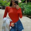 Yellow Long Sleeve Women's Jumpsuit, Slimming Tummy-Covering Snorkeling Swimsuit, Sexy Hot Spring Wear 2025 Fashion Trend