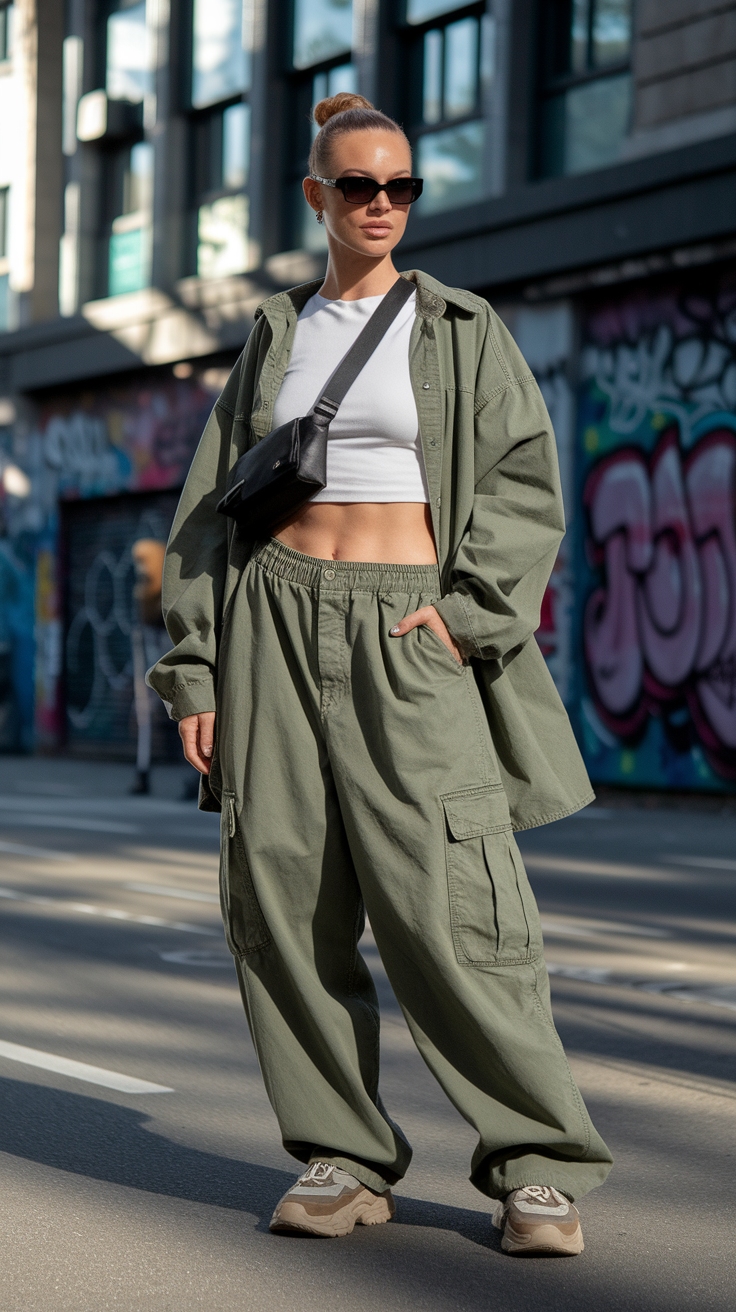 Must-Have Baggy Cargo Pants for Your Wardrobe outfit idea