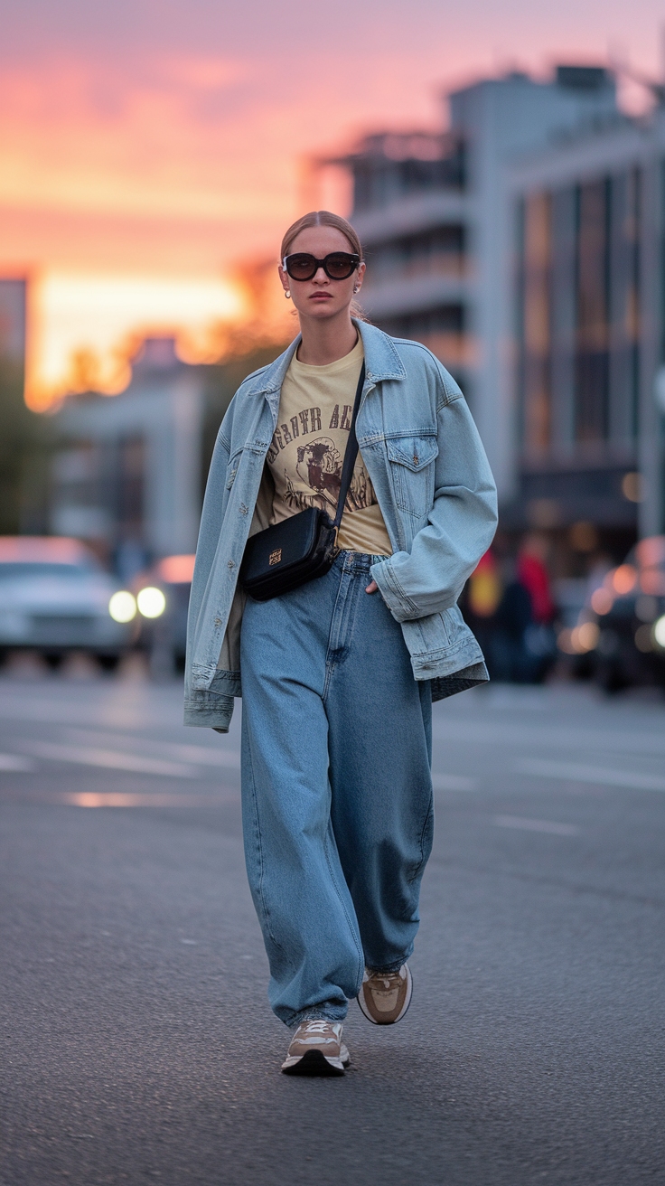 Baggy Jeans Outfit Inspo Aesthetic to Try This Season outfit idea