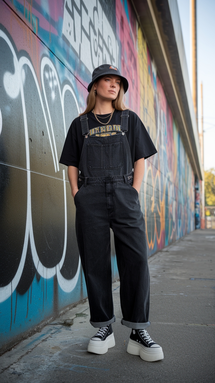 Sleek Black 90s Fashion Outfits for a Timeless Appeal outfit idea