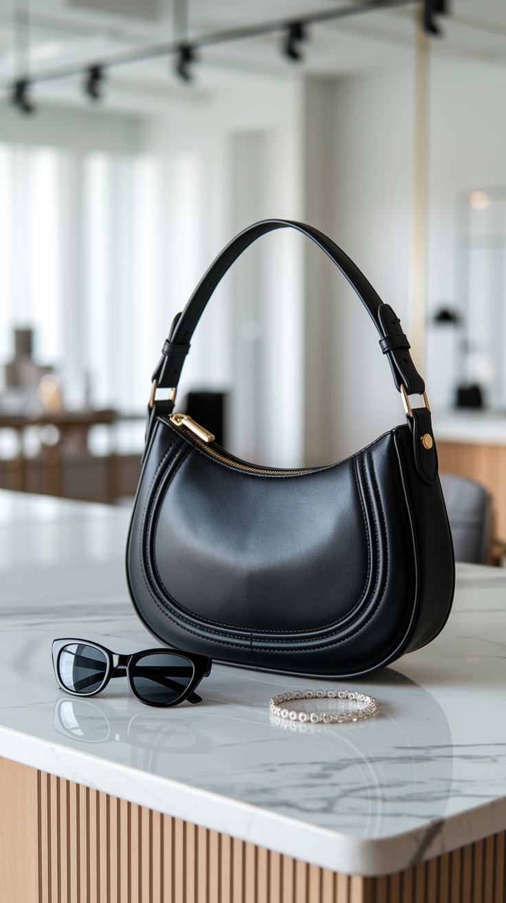 The Allure of a Black Designer Shoulder Bag outfit idea