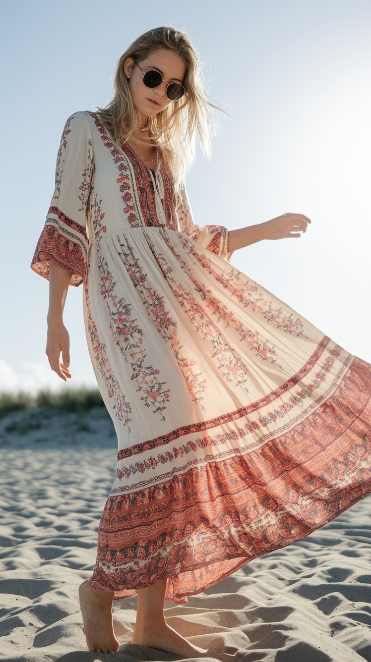 Boho Maxi Dress Casual Style for Laid-Back Days outfit idea
