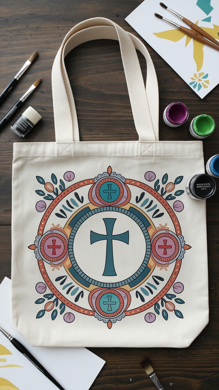 Christian Tote Bag Design DIY Paint Inspiration outfit idea