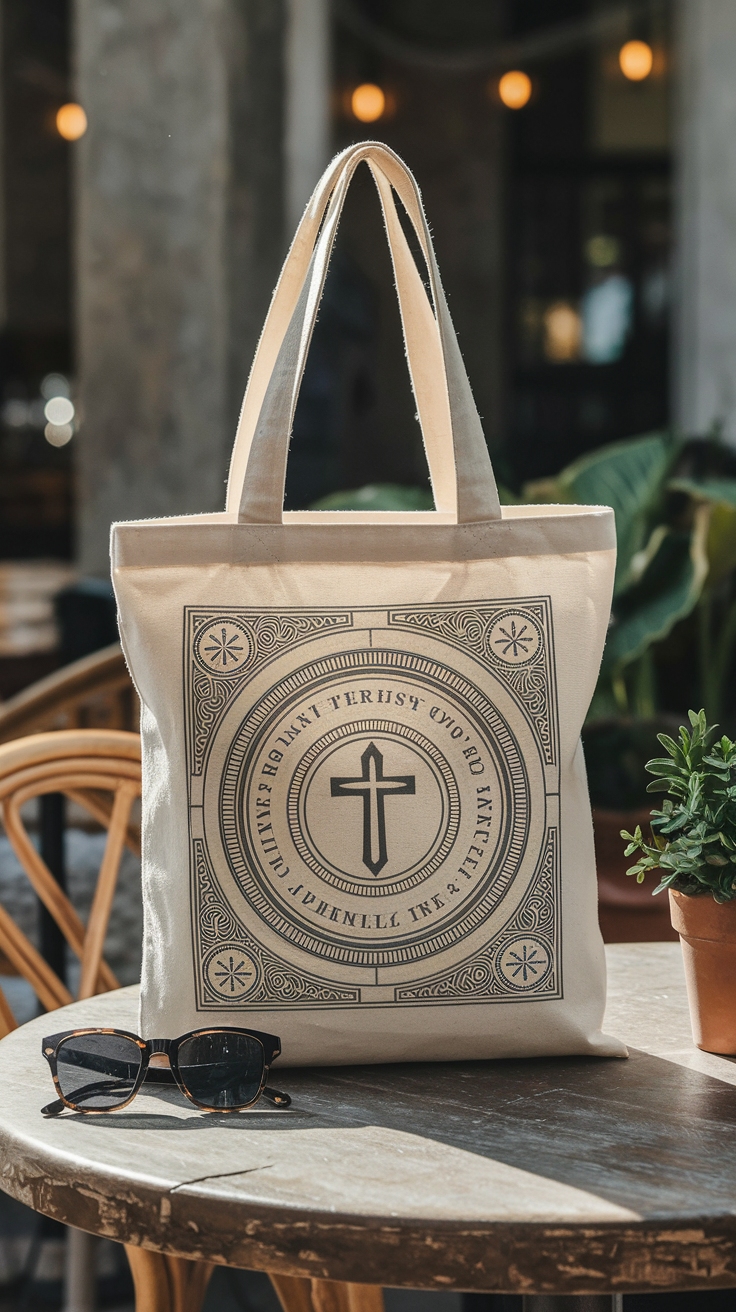 Christian Tote Bag Design for Faith-Inspired Fashion outfit idea
