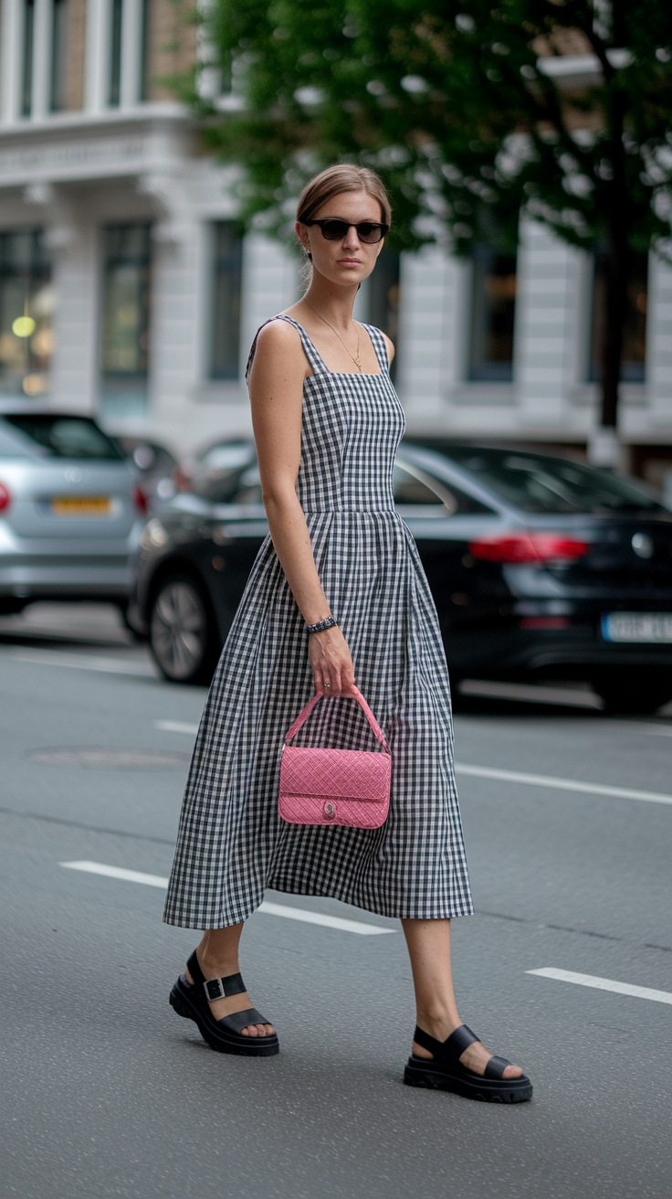 Chunky Sandals Outfit Dress: Perfect for Summer Days outfit idea