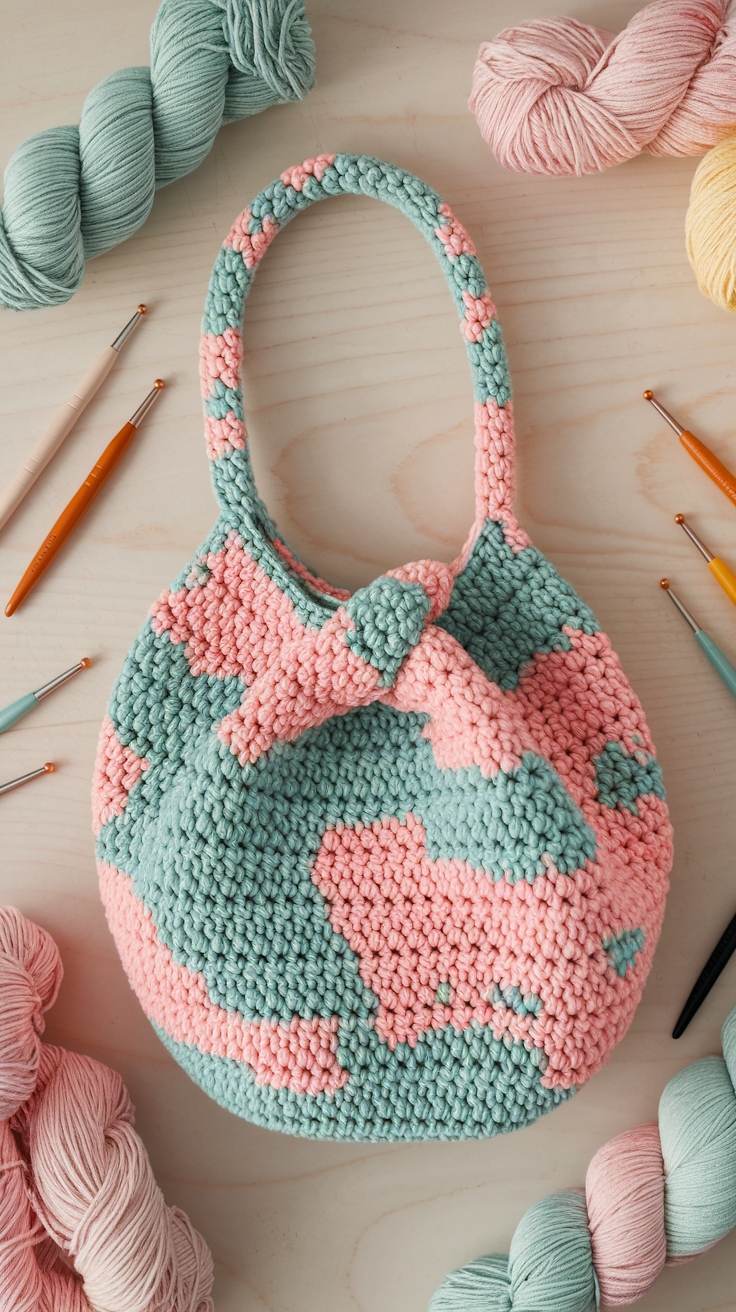 Crochet Japanese Knot Bag Pattern Free Okns9 outfit idea