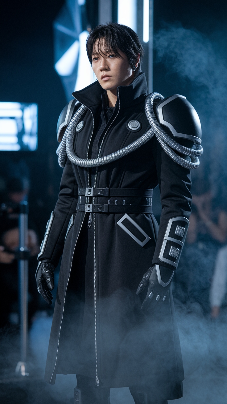Dark Futuristic Fashion: A Mysterious Edge outfit idea