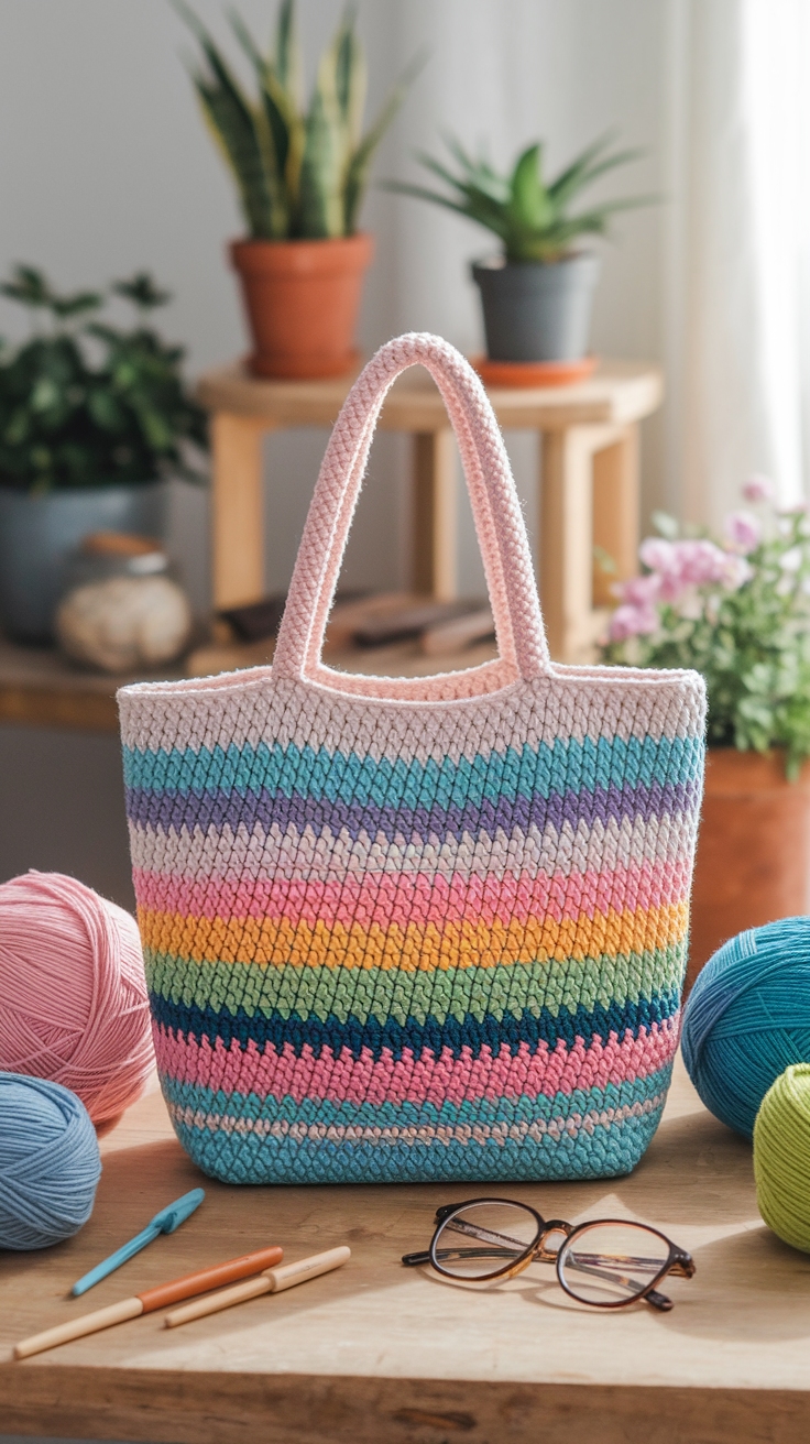 Step-by-Step Guide on How to Crochet Tote Bag outfit idea