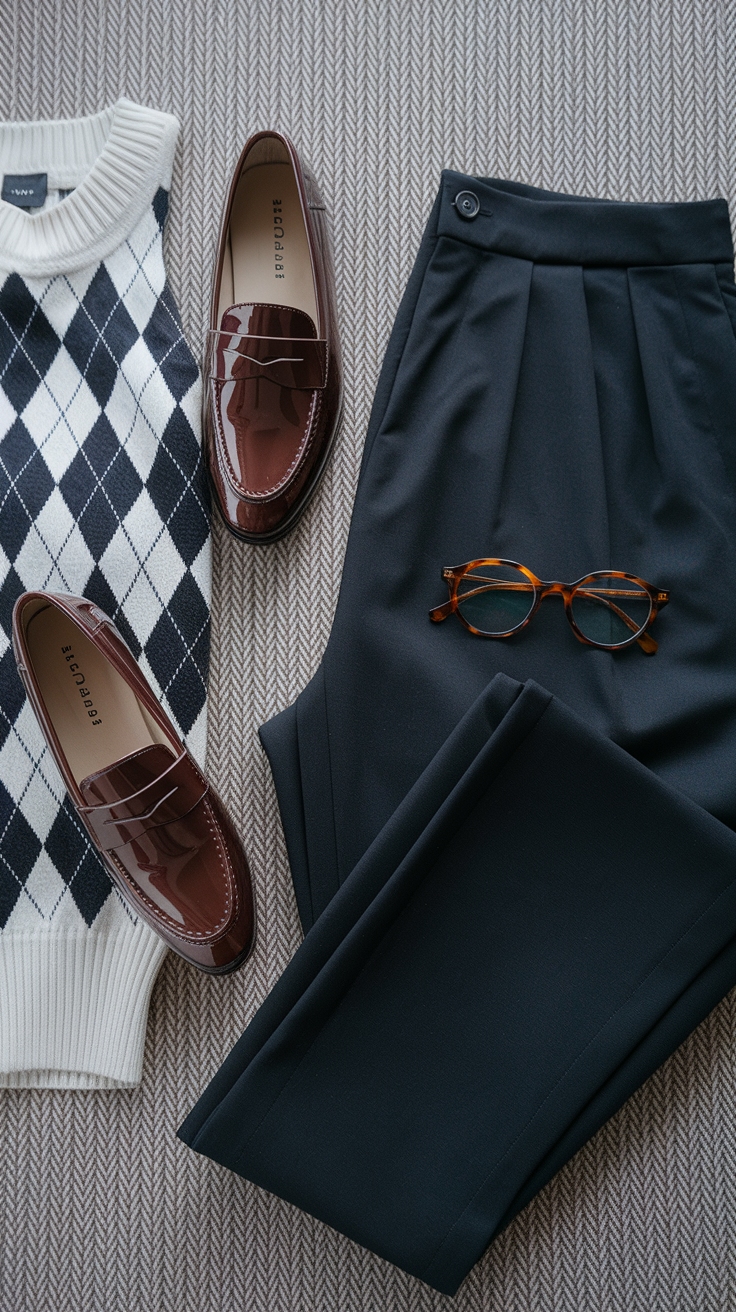 Loafers Retro Outfit: Classic Styles with a Twist outfit idea