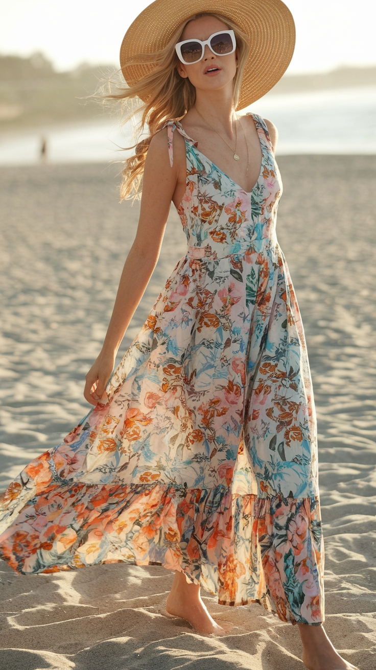 Long Summer Dresses for Effortless Style This Season outfit idea
