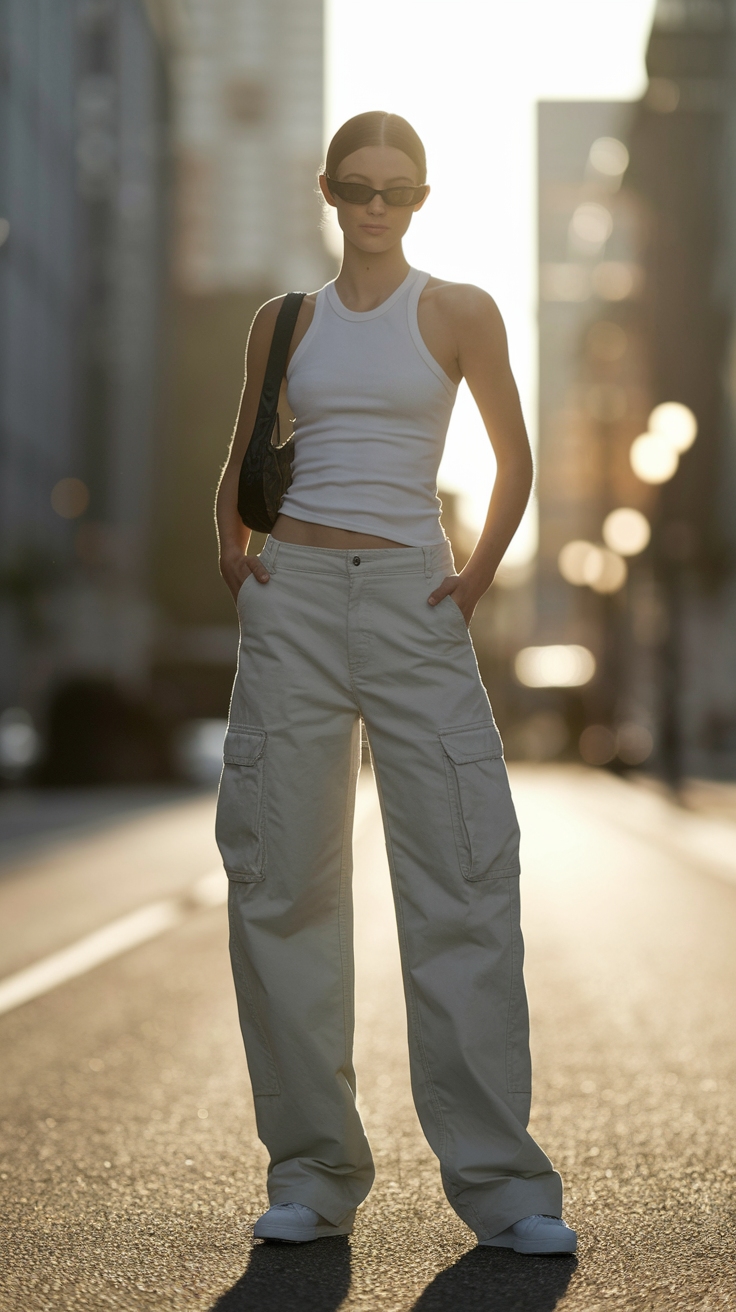 Versatile Low Rise Cargo Pants for Effortless Style outfit idea