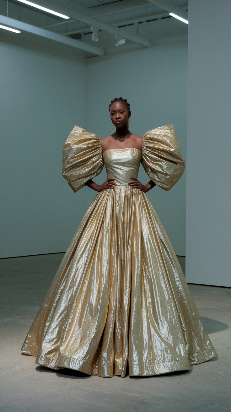 Metallic Dress Black Women: Shine Bright in Style outfit idea