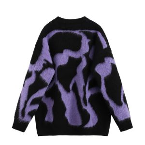 New Style Trends - Abstract Dream Alt Edgy Oversized Sweater - Outfit Ideas