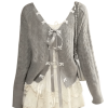 New Style Trends - Acubi Lace Bow-Knit Outfit Set - Outfit Ideas