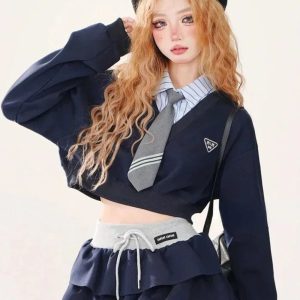 New Style Trends - Acubi Layered Ruffle Skirt Set - Outfit Ideas
