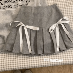 New Style Trends - Acubi Romantic Ribbon Sweatshirt and Skirt Outfit Set - Outfit Ideas