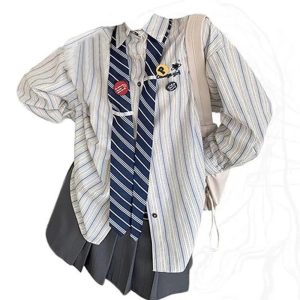 New Style Trends - Acubi Striped Button-Up Shirt - Outfit Ideas