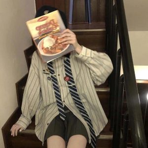 New Style Trends - Acubi Striped Button-Up Shirt - Outfit Ideas