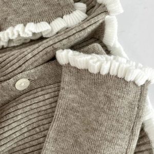 New Style Trends - Acubi Style Cardigan Sweater Outfit Set - Outfit Ideas