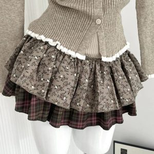 New Style Trends - Acubi Style Cardigan Sweater Outfit Set - Outfit Ideas